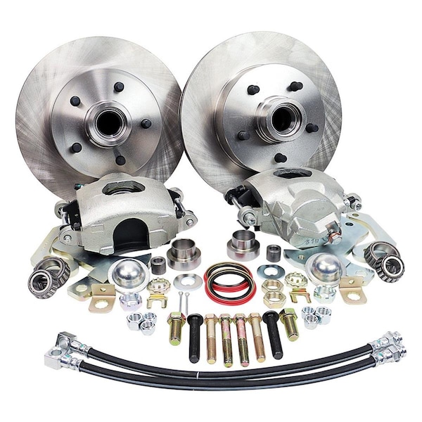 Master Power Brakes DB1706B 5.5 in. Bolt Circle Legend Series Front Disc Brake Kit for 1965-1968 Pontiac Catalina; Bonneville & Grand Prix DB1706B - main